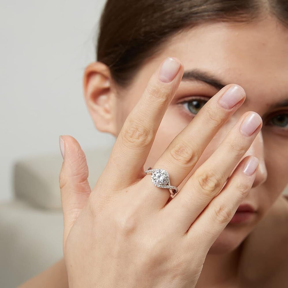 Diamond earrings, showcasing the final product of lab creation.