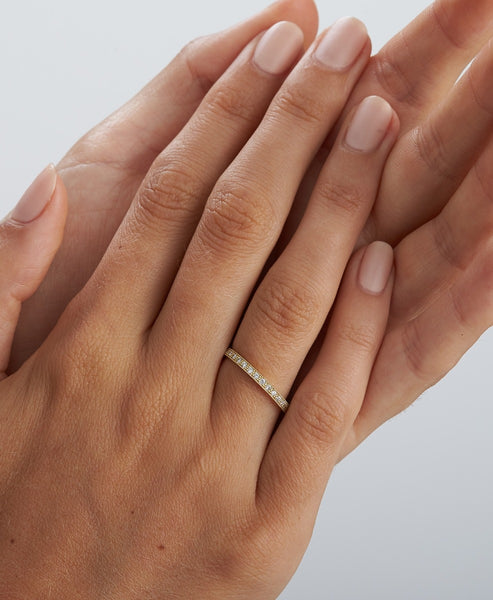 Close-up of diamond jewelry